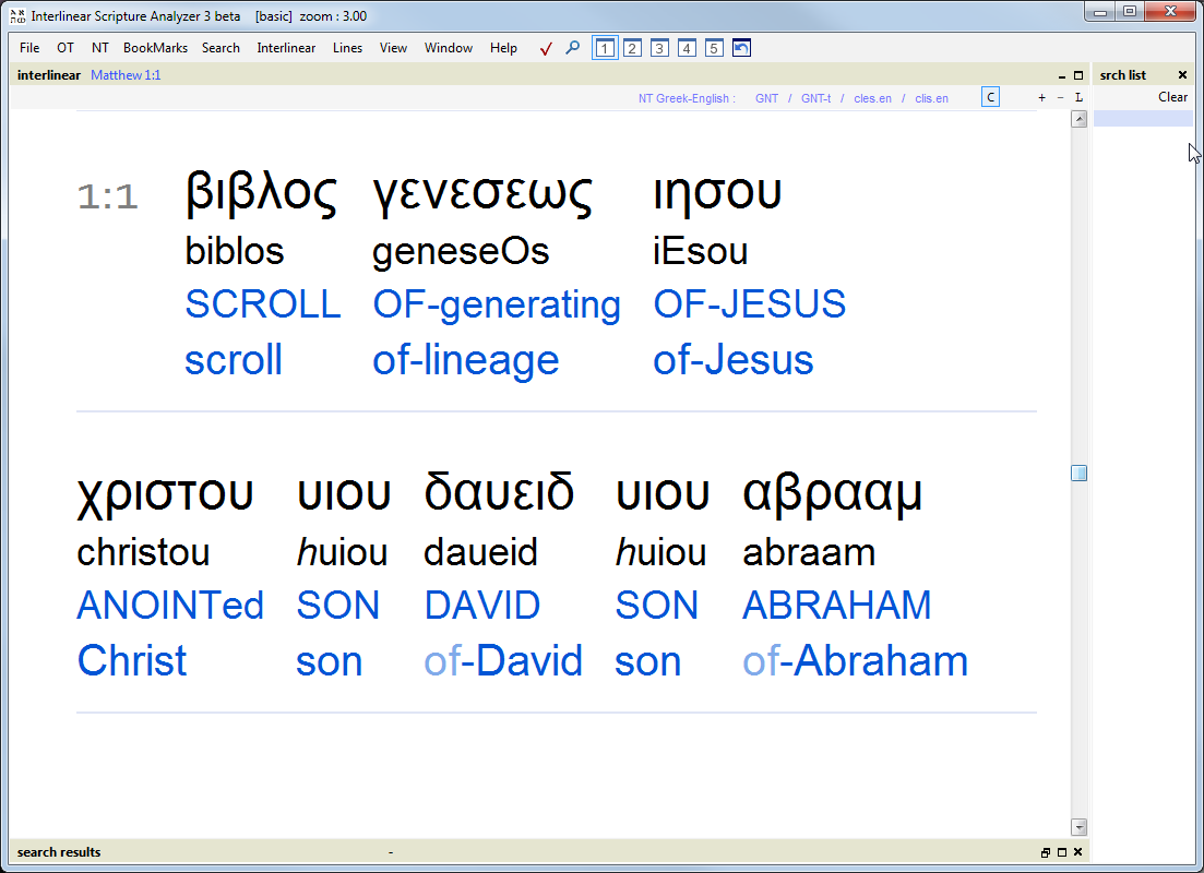 maximum zoom interlinear